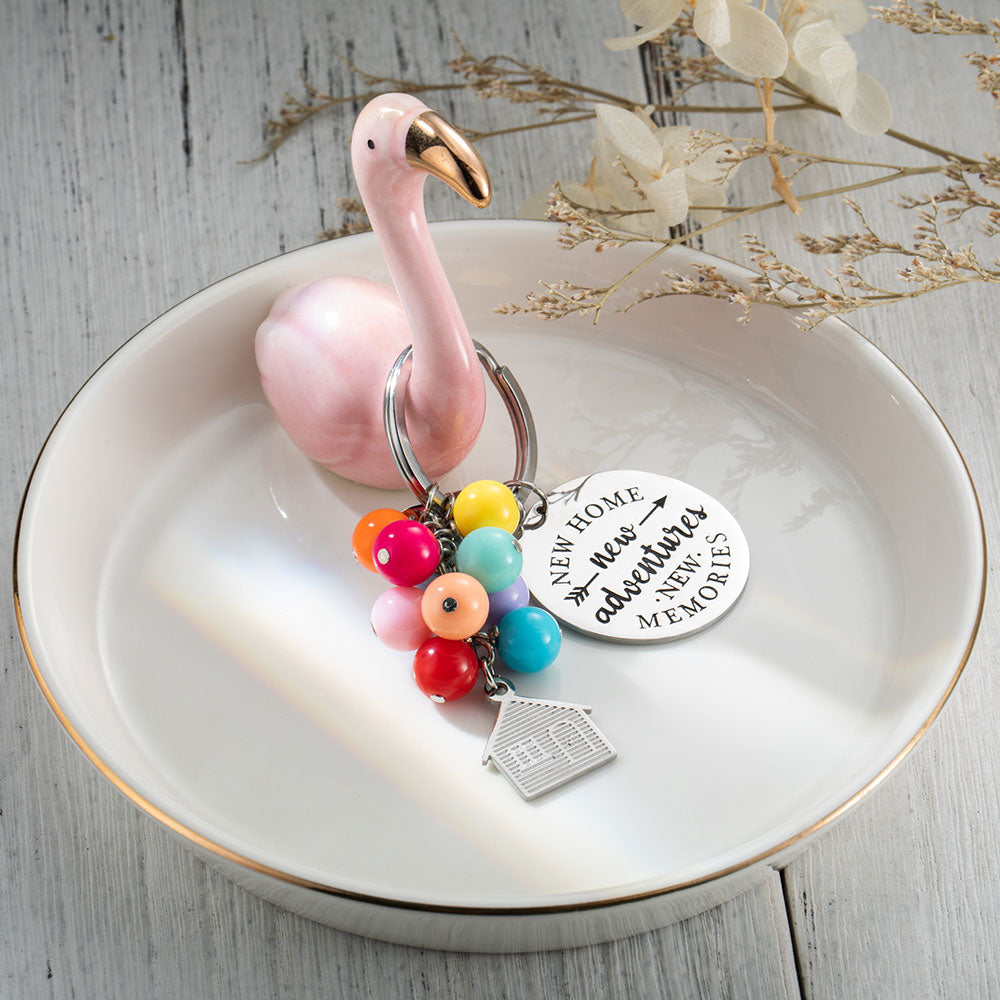 Balloon House New Home Keychain Housewarming Gift