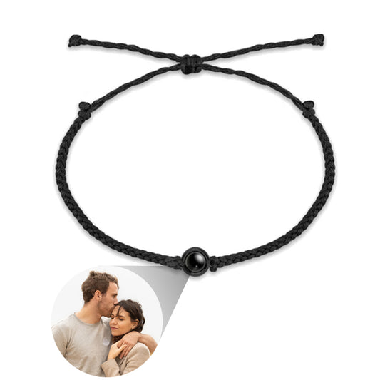 Custom Circle Photo Projection Bracelet