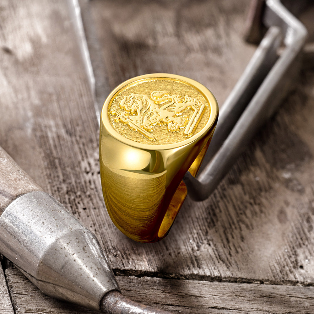 Personalized Wax Seal Family Signet Ring