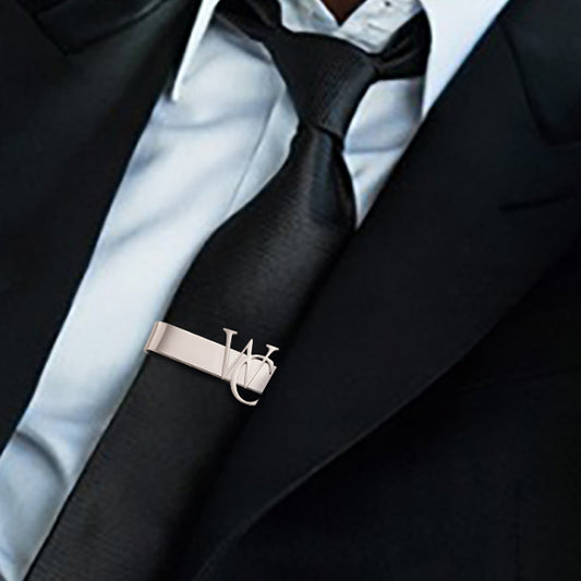 Personalized Tie Bar With Initial or Name