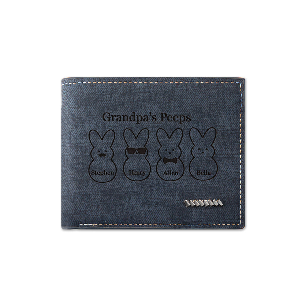 Personalized Men Easter Bunny Wallet