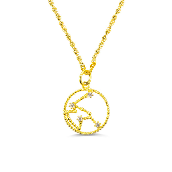 Personalized Zodiac Necklace Sterling Silver