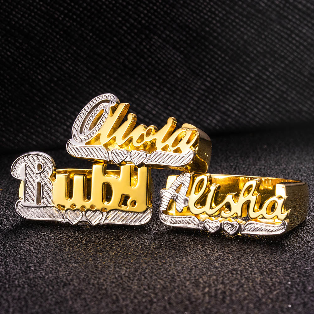 Personalized Name Ring Unisex Name Jewelry