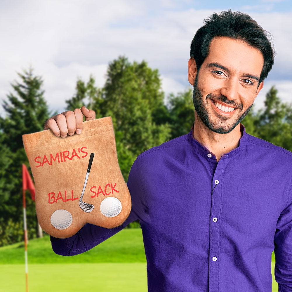 Personalized Name Golf Ball Sacks