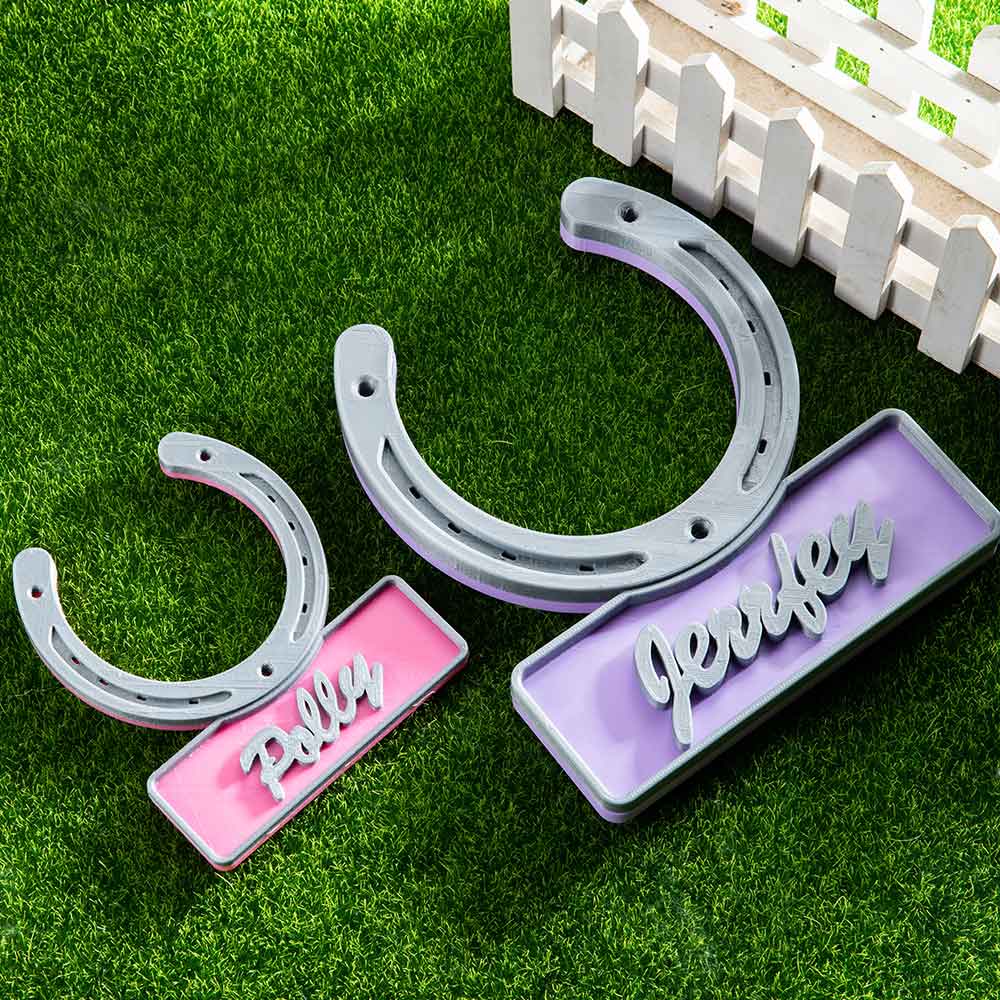 Personalized Horseshoe Door Name Plate Gift for Horse Lovers