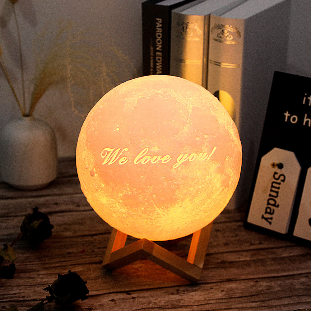 Customized Photo 3D Printing Flash Moon Light