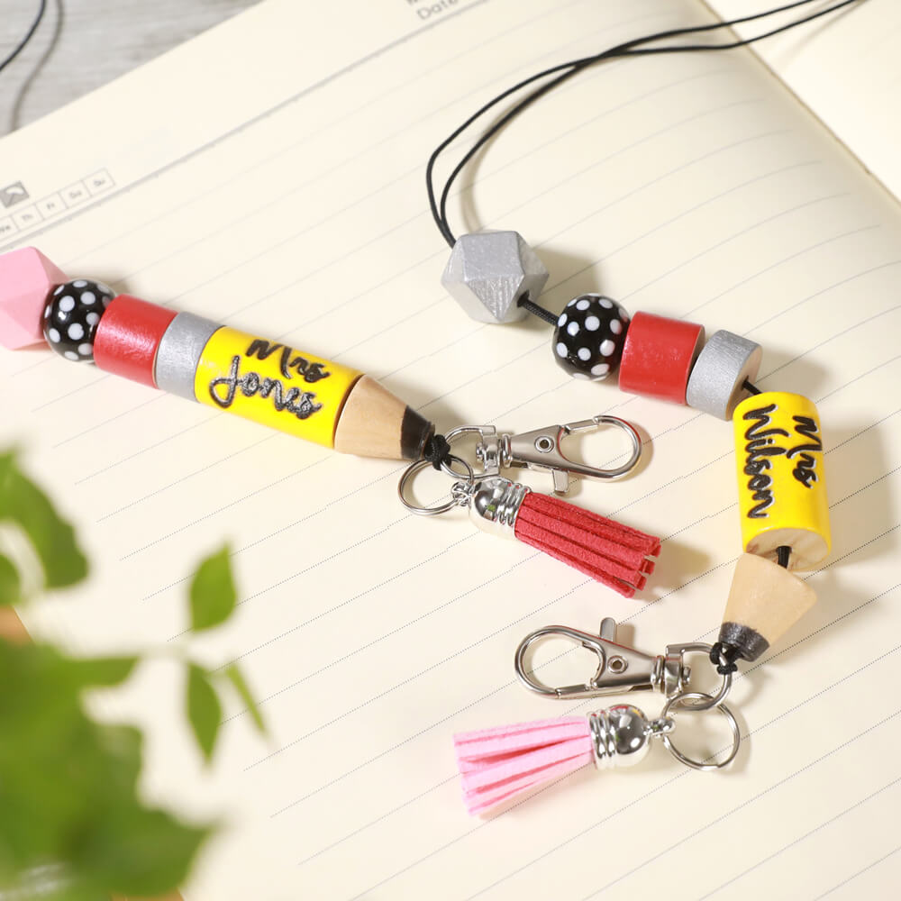 Personalized Cute Pencil Lanyard