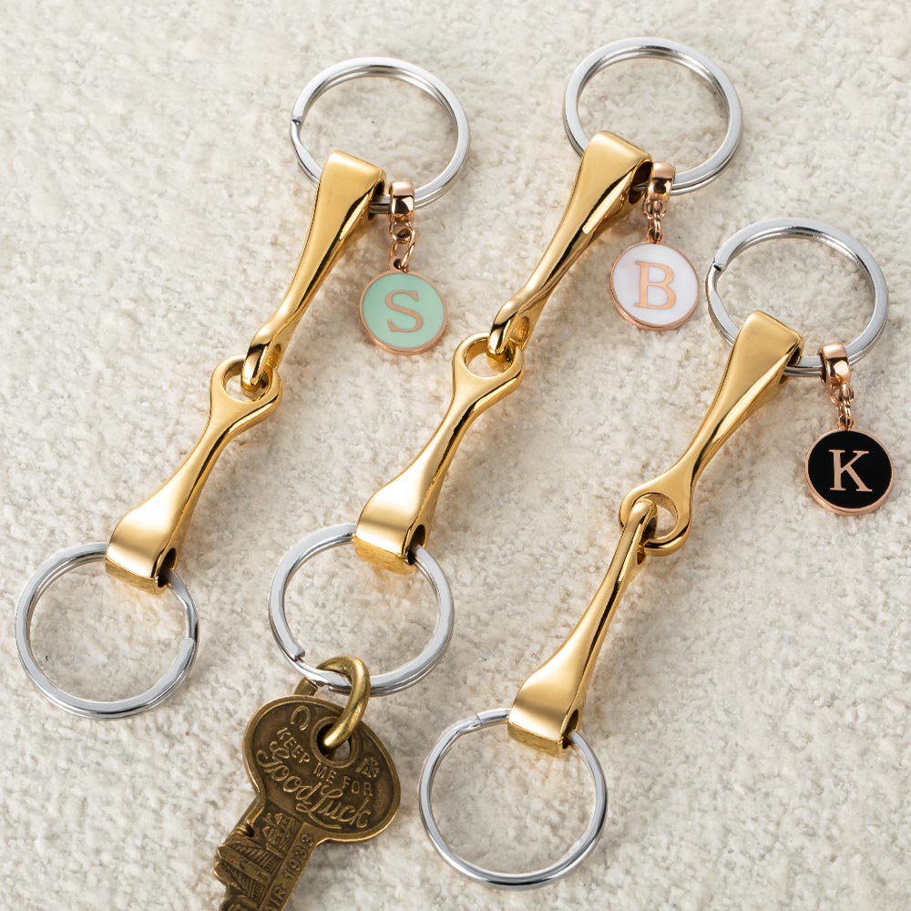 Personalized Horse Bit Alloy Keychain Horse Lover Gift