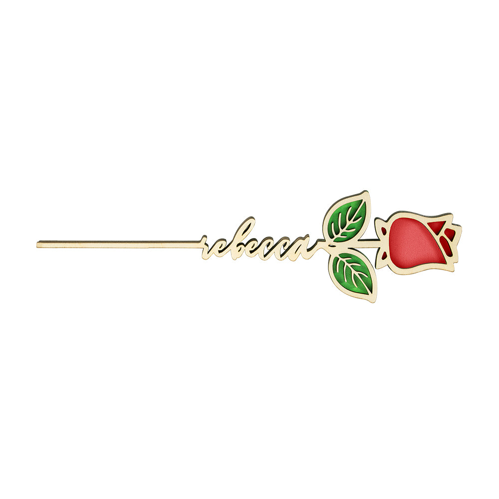 Personalized Name Rose