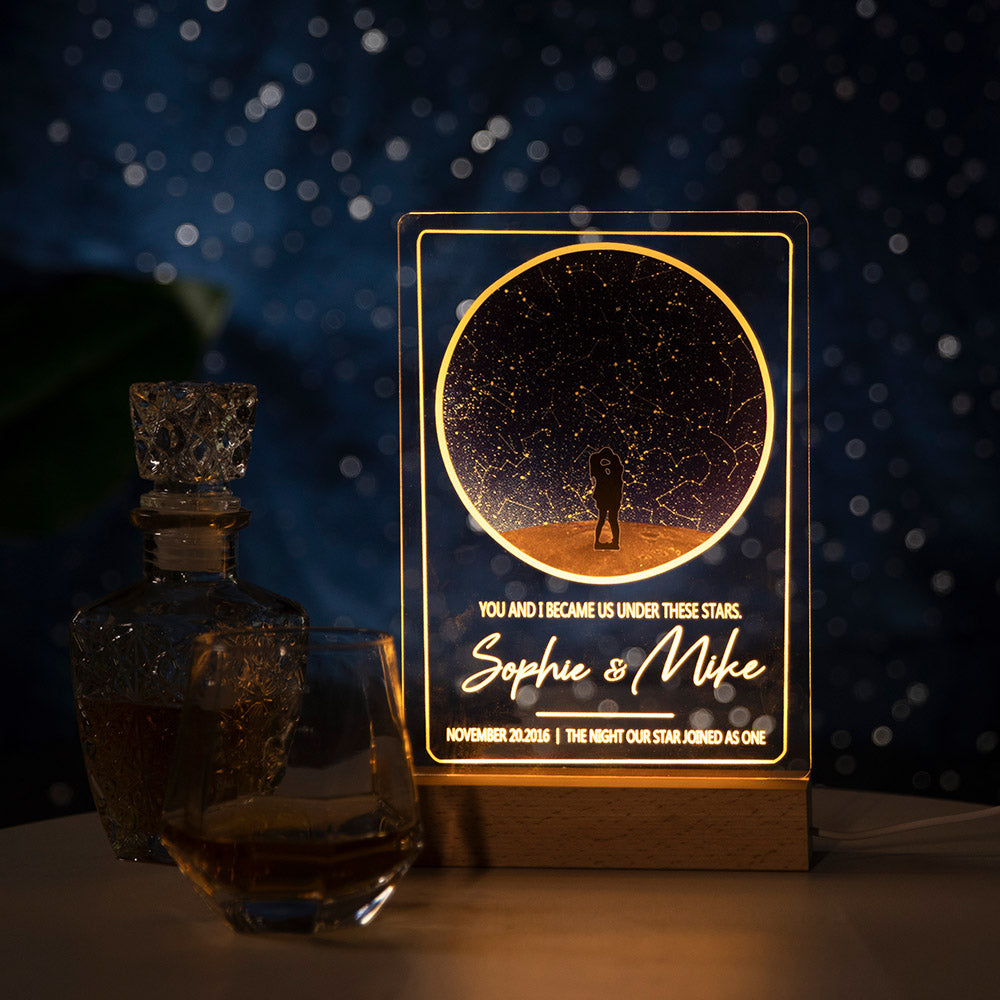 Custom Starry Sky Silhouette Night Light