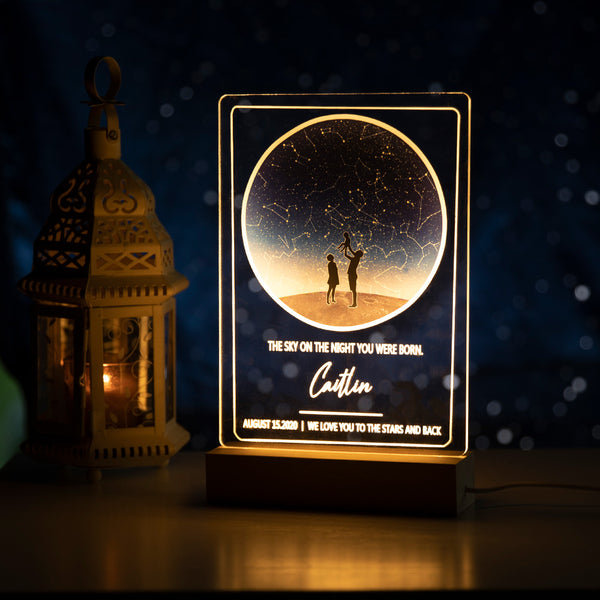 Custom Starry Sky Silhouette Night Light