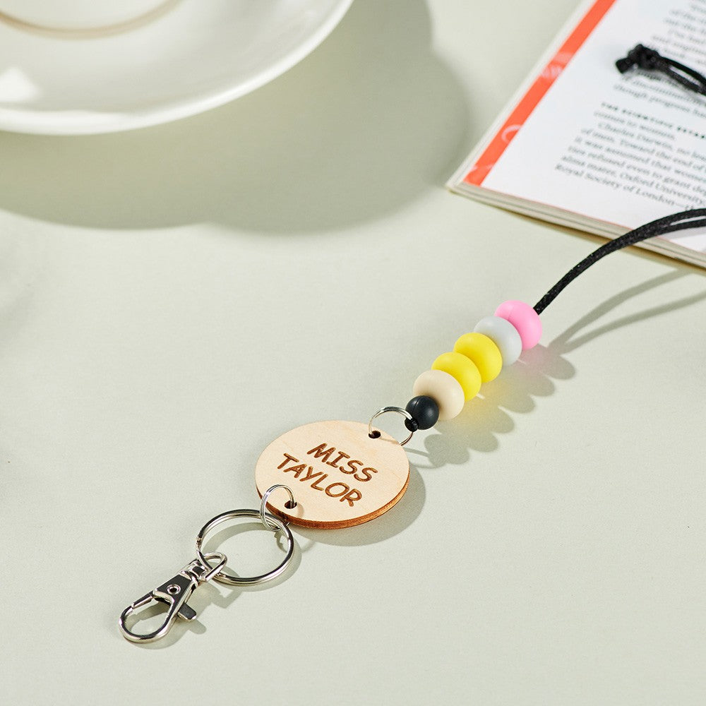 Personalized Pencil Bead Lanyard