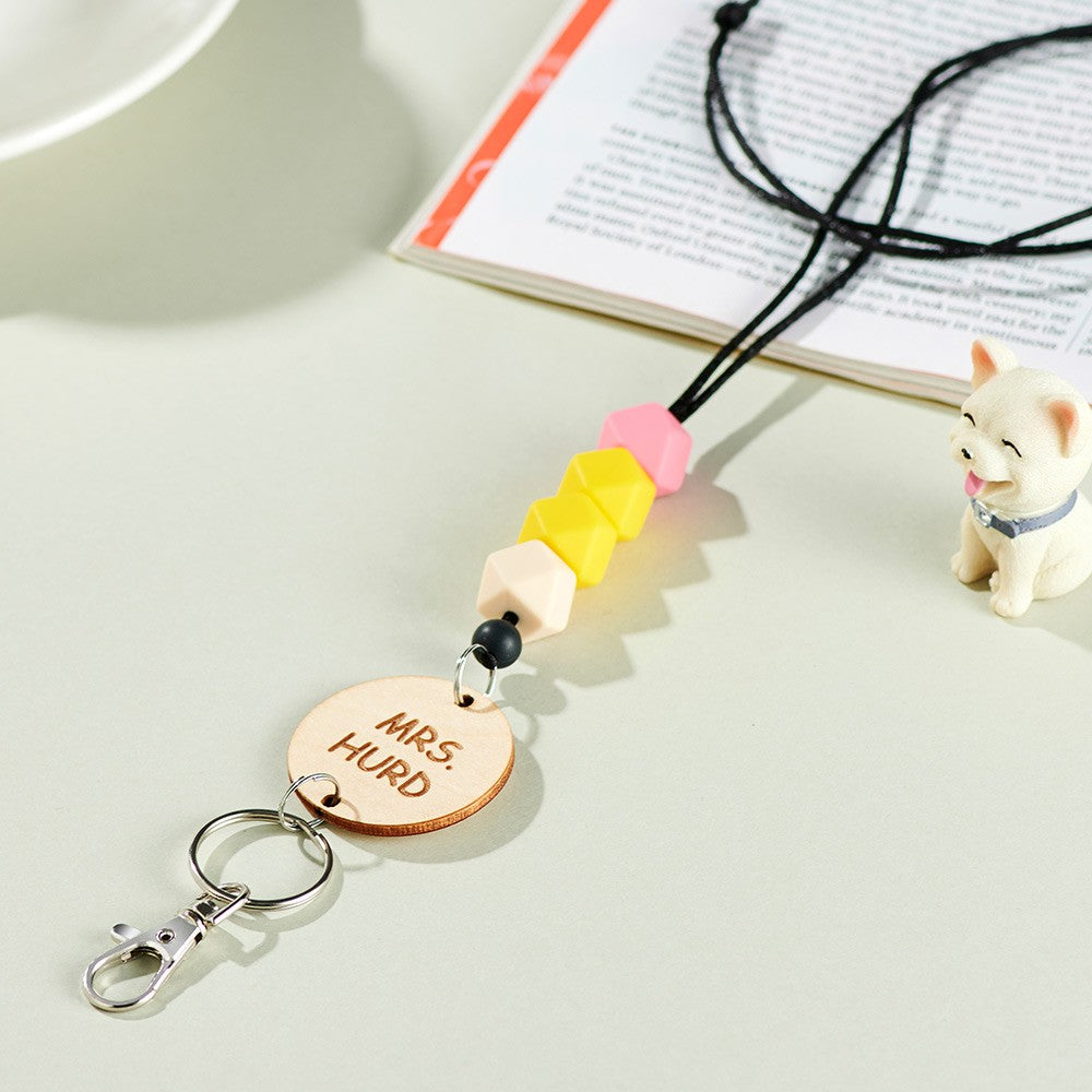 Personalized Pencil Bead Lanyard