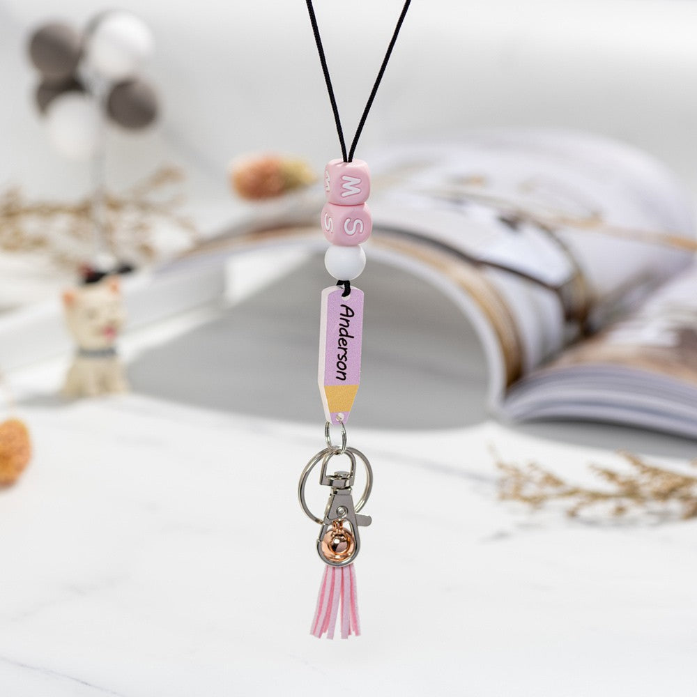 Personalized Colored Pencil/Teacher Lanyard