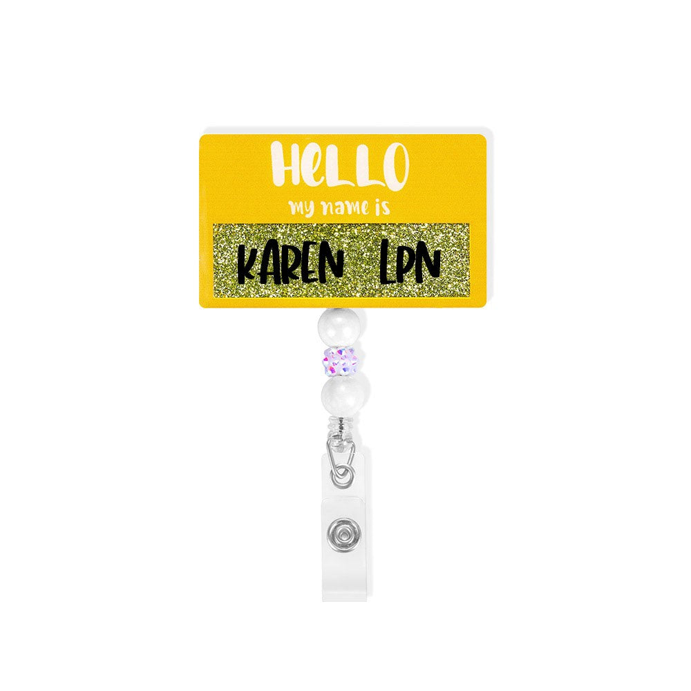 Custom Hello My Name Is Tag Badge