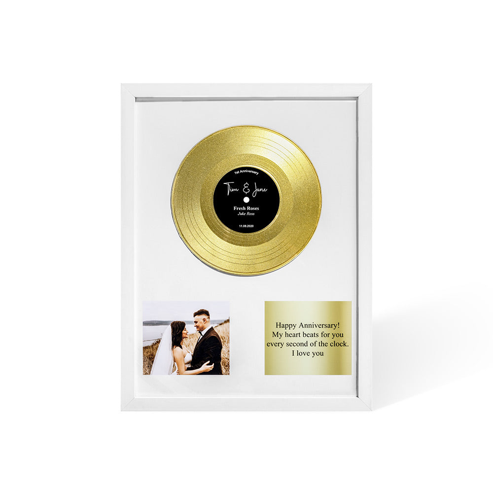 Personalized Vinyl Record Anniversary Birthday Gift