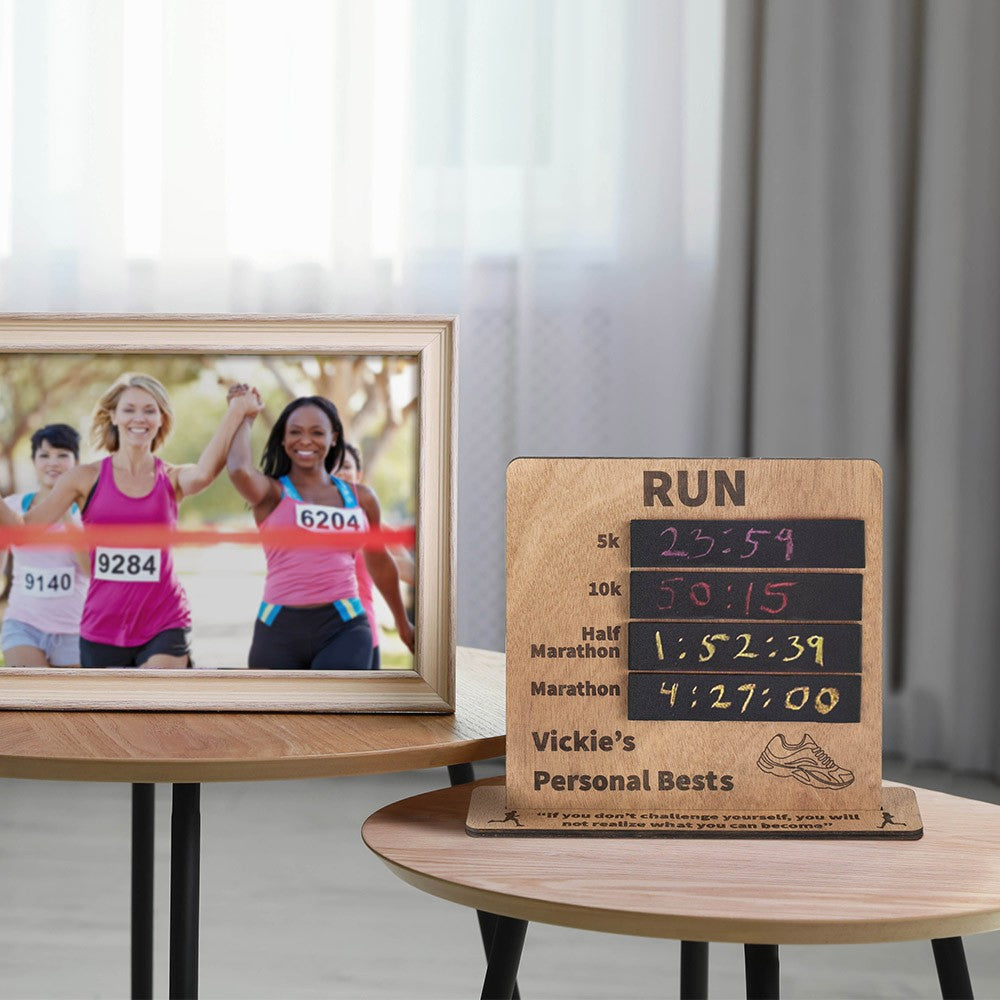 Personalized Best Runner's Record Board