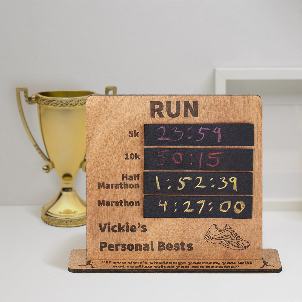 Personalized Best Runner's Record Board