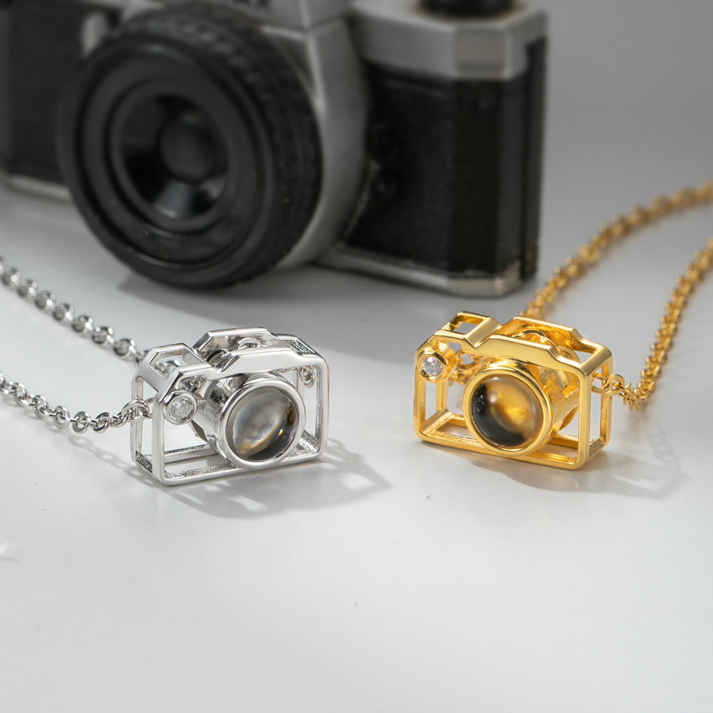 Personalized Camera Projection Necklace