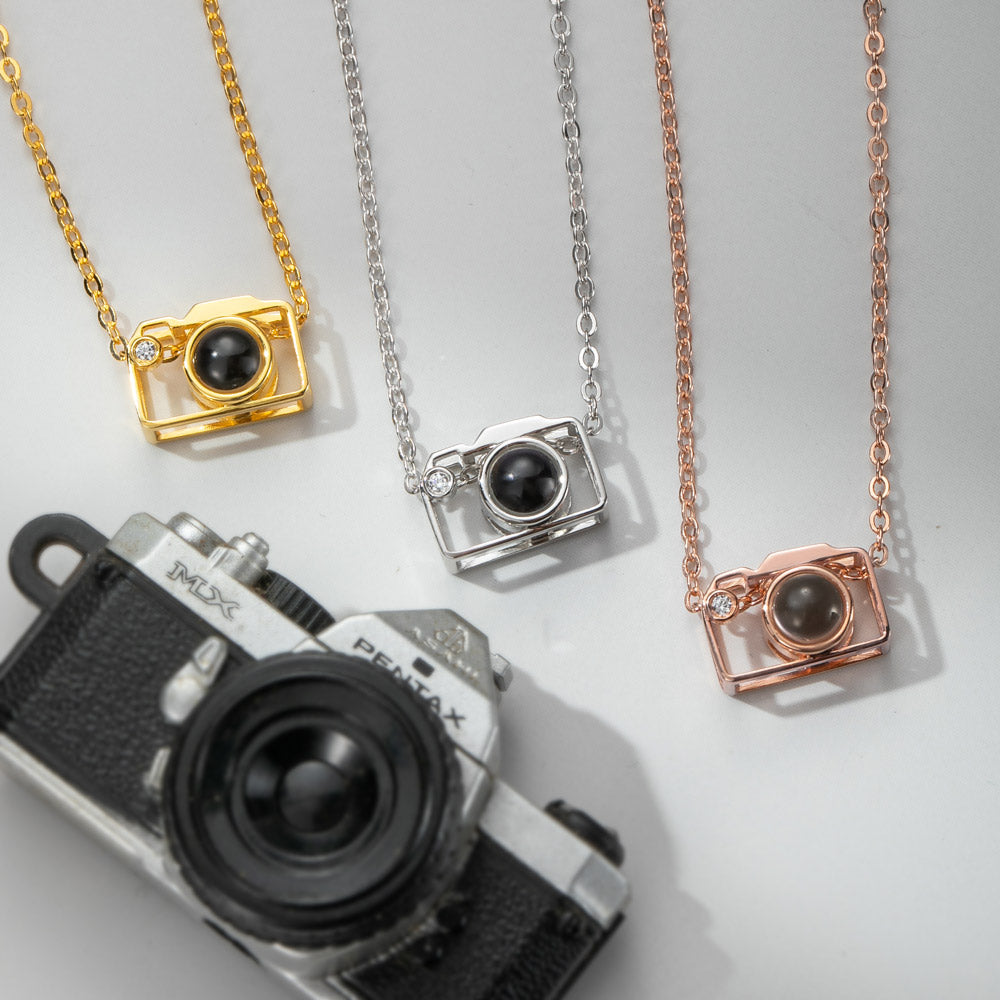 Personalized Camera Projection Necklace