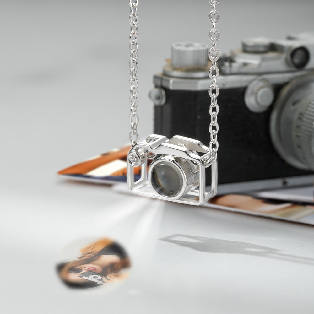 Personalized Camera Projection Necklace