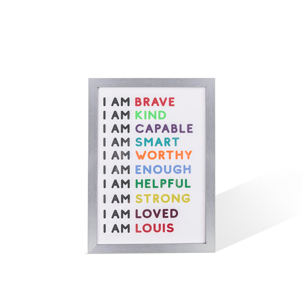 Personalized kids' Room Positive Art, Affirmation, Decoration Photo Frame, Birthday/Christmas Gift for Kids/Girls/Boys