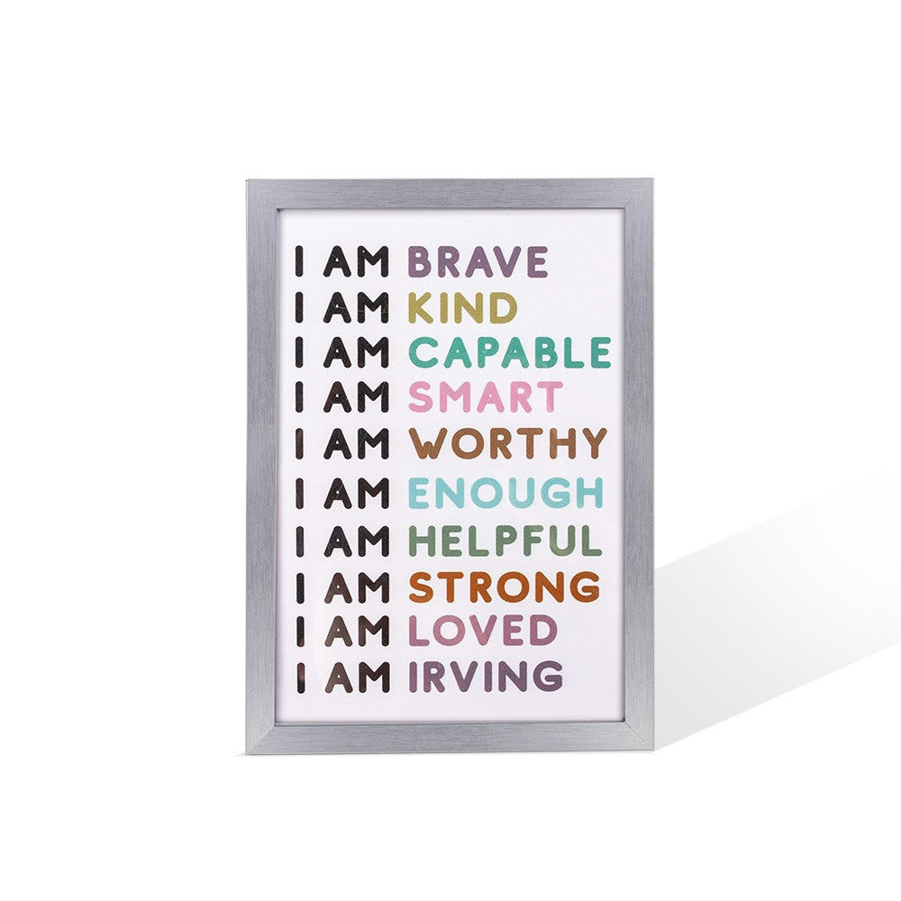 Personalized kids' Room Positive Art, Affirmation, Decoration Photo Frame, Birthday/Christmas Gift for Kids/Girls/Boys