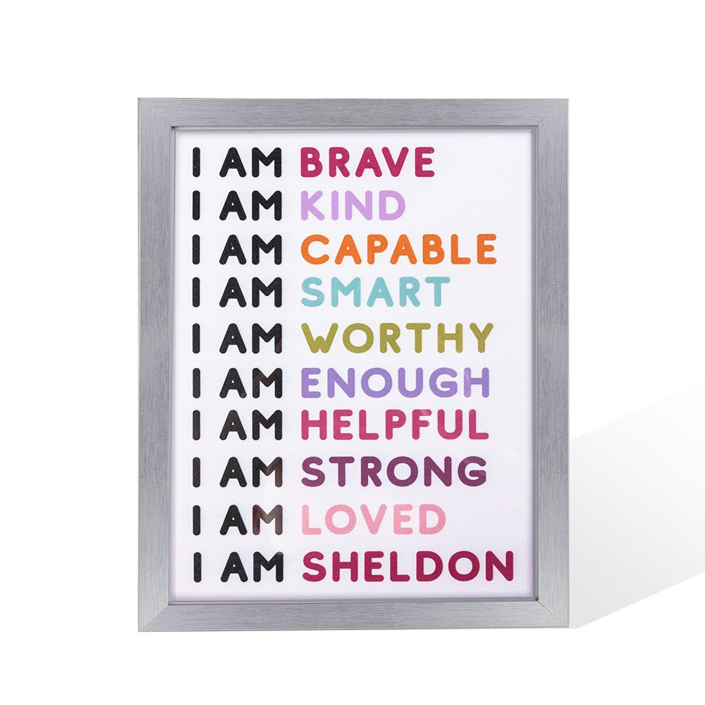 Personalized kids' Room Positive Art, Affirmation, Decoration Photo Frame, Birthday/Christmas Gift for Kids/Girls/Boys