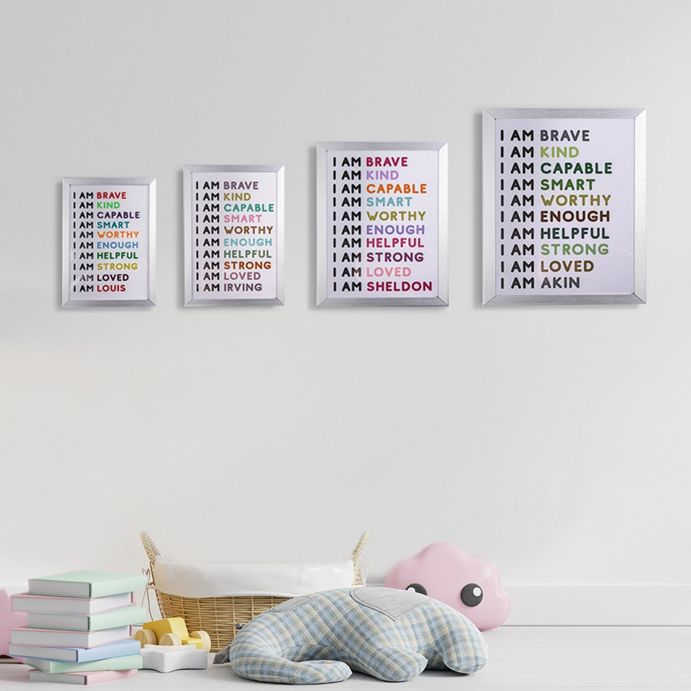 Personalized kids' Room Positive Art, Affirmation, Decoration Photo Frame, Birthday/Christmas Gift for Kids/Girls/Boys