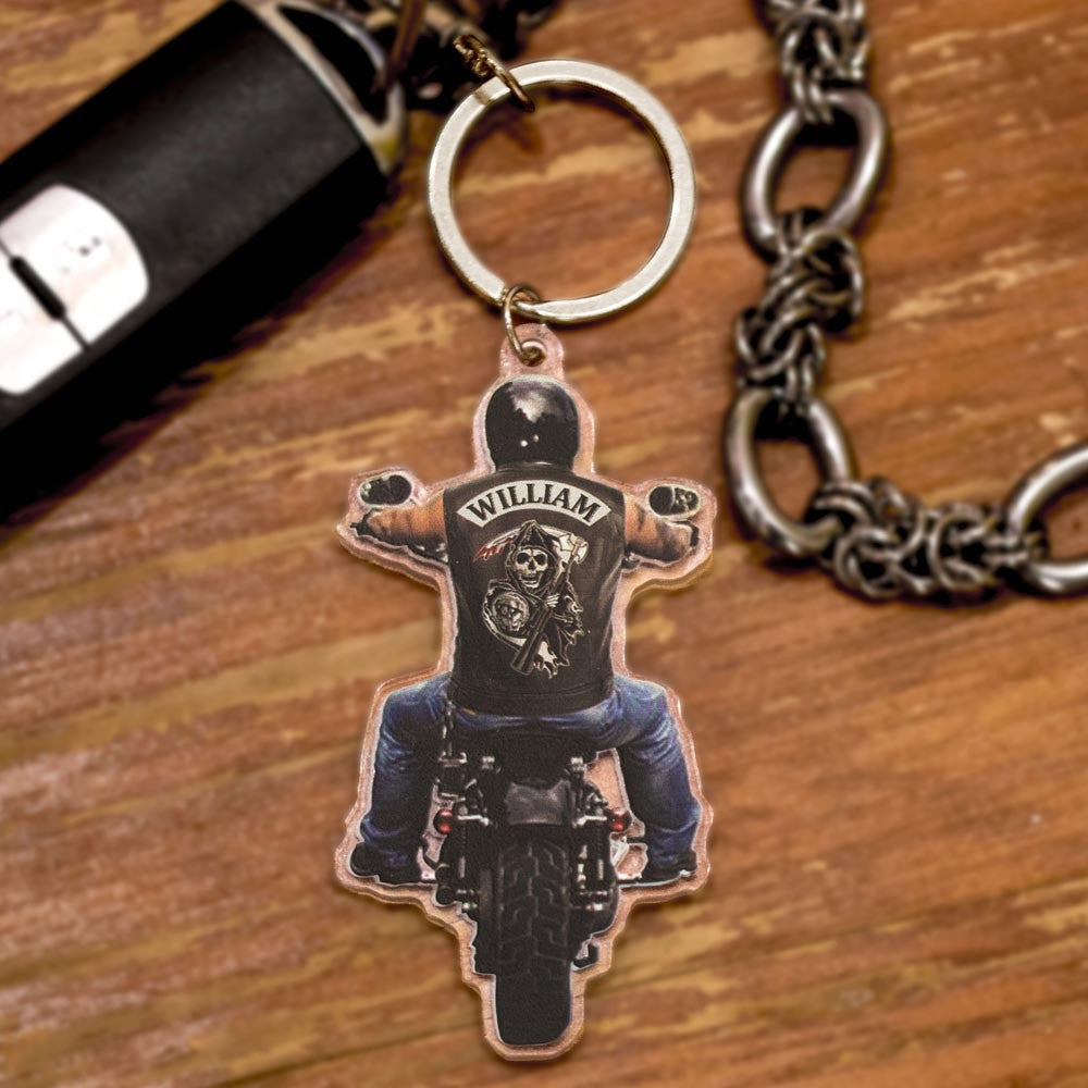 Personalized Biker VR2 Acrylic Keychain