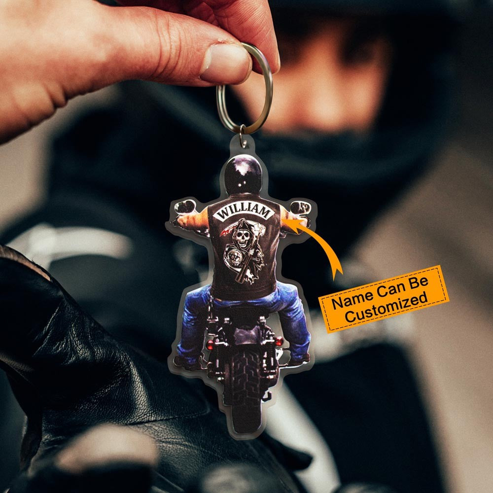 Personalized Biker VR2 Acrylic Keychain