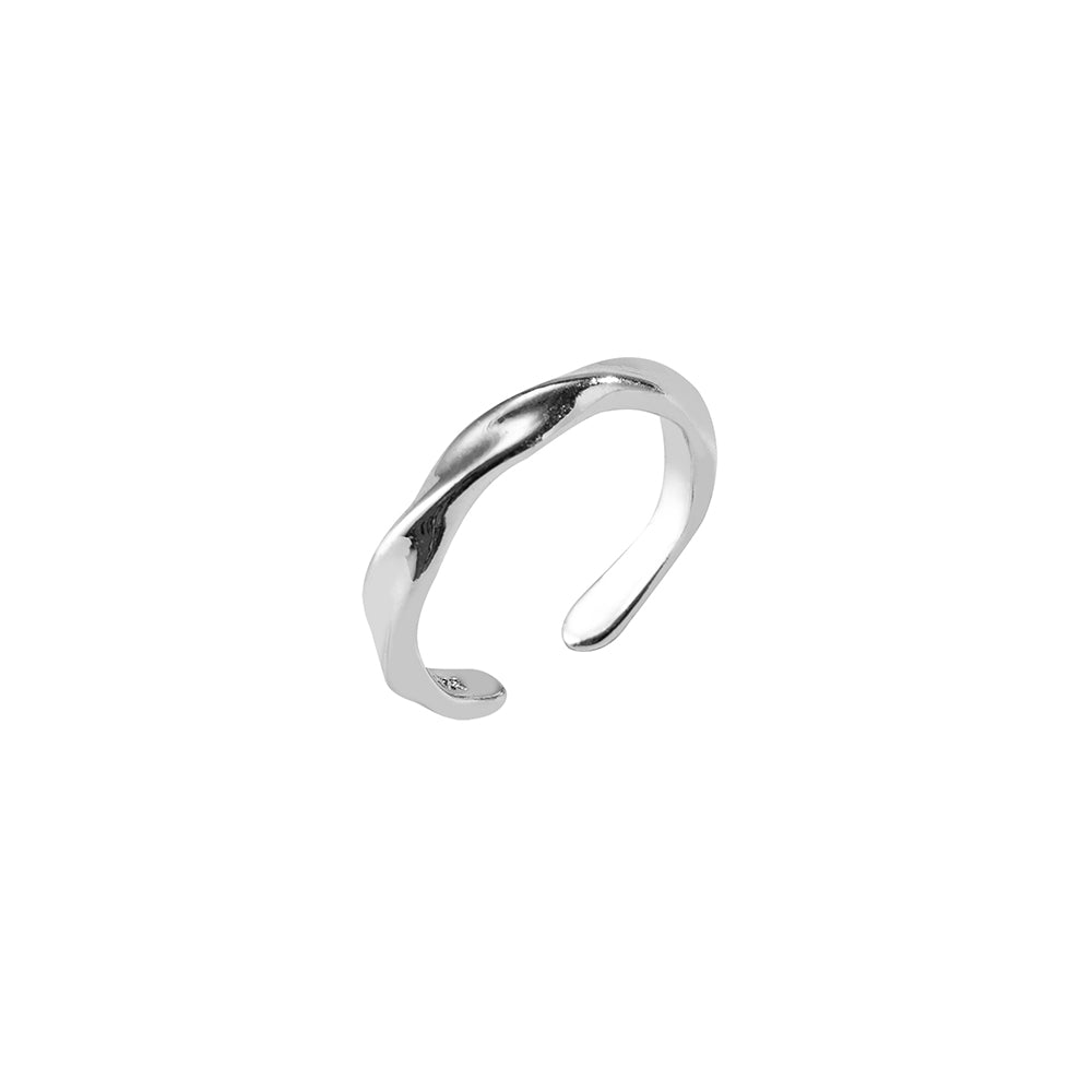 Adjustable Wavy Band Ring