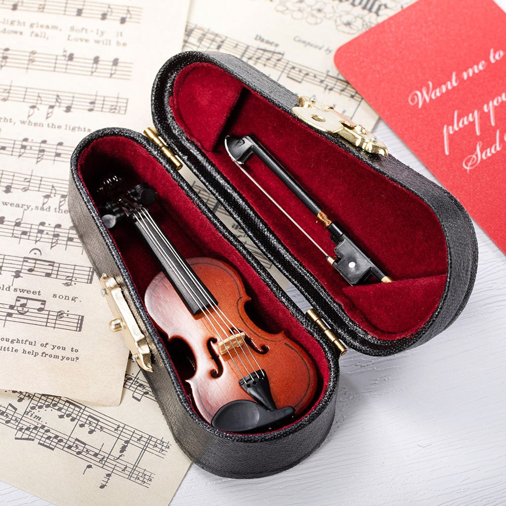 Worlds Smallest Tiny Violin for Complainers that Plays Music, Novelty/Useless/Joke/Gag Gifts, Cool Gifts for Bosses, Mini Things that Actually Work