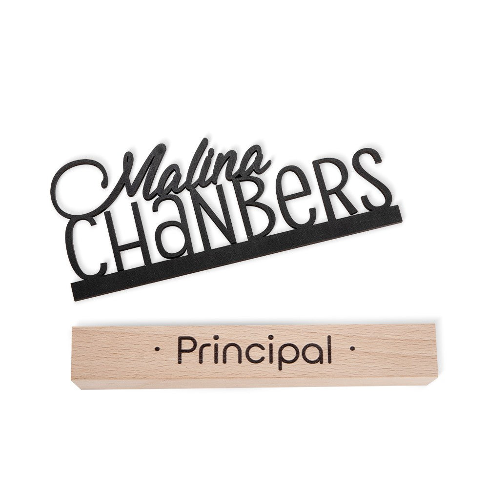 Personalized Name Sign, Teachers' Name Signs, Wooden Desk Nameplates, Teacher Appreciation Gifts, Office Gifts, Professional Gifts for Principal/Staff