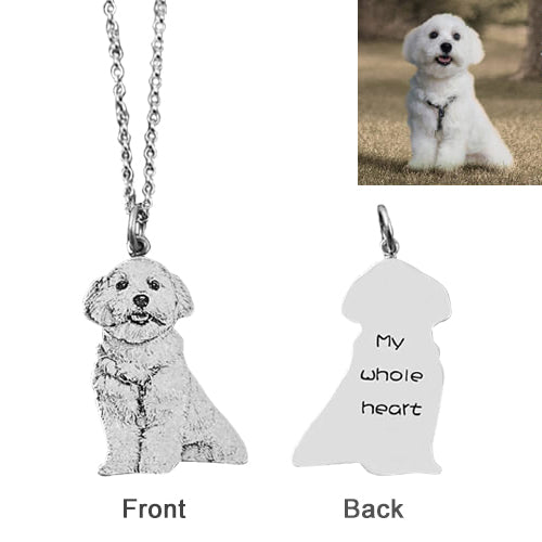 Personalized Pet Memorial Photo Necklace