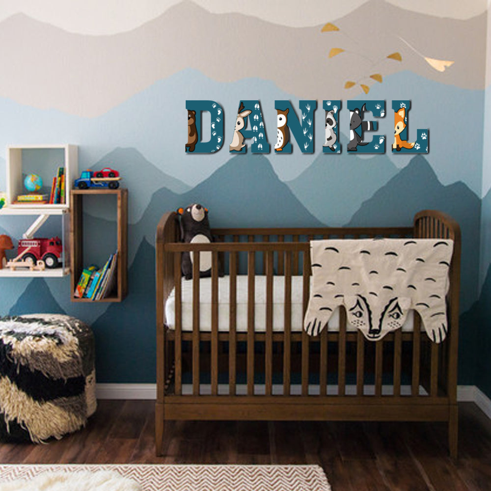 Custom Cute Animal Alphabet Room Decor