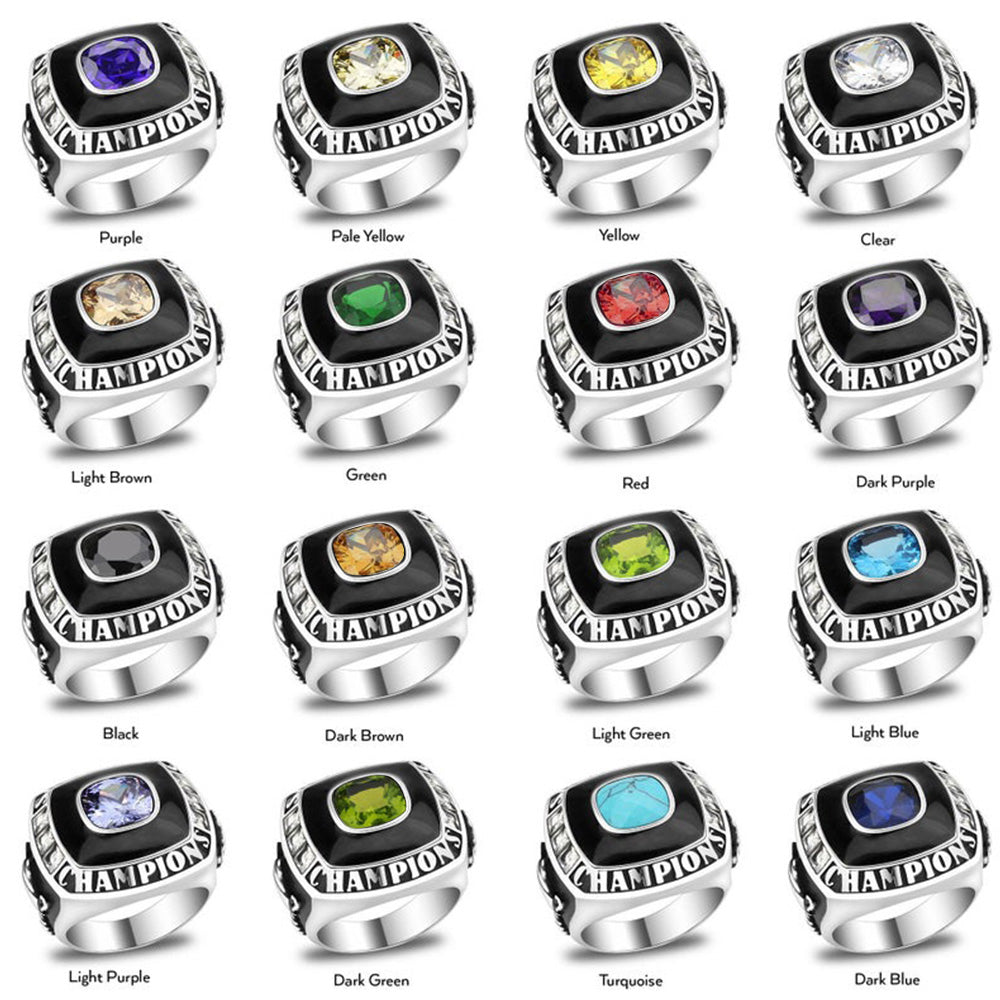 Personalized Championship Ring Sterling Silver 925