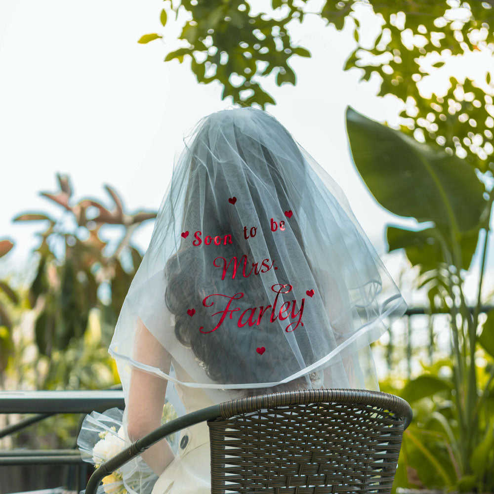 Personalized Hen Party Bride Veil