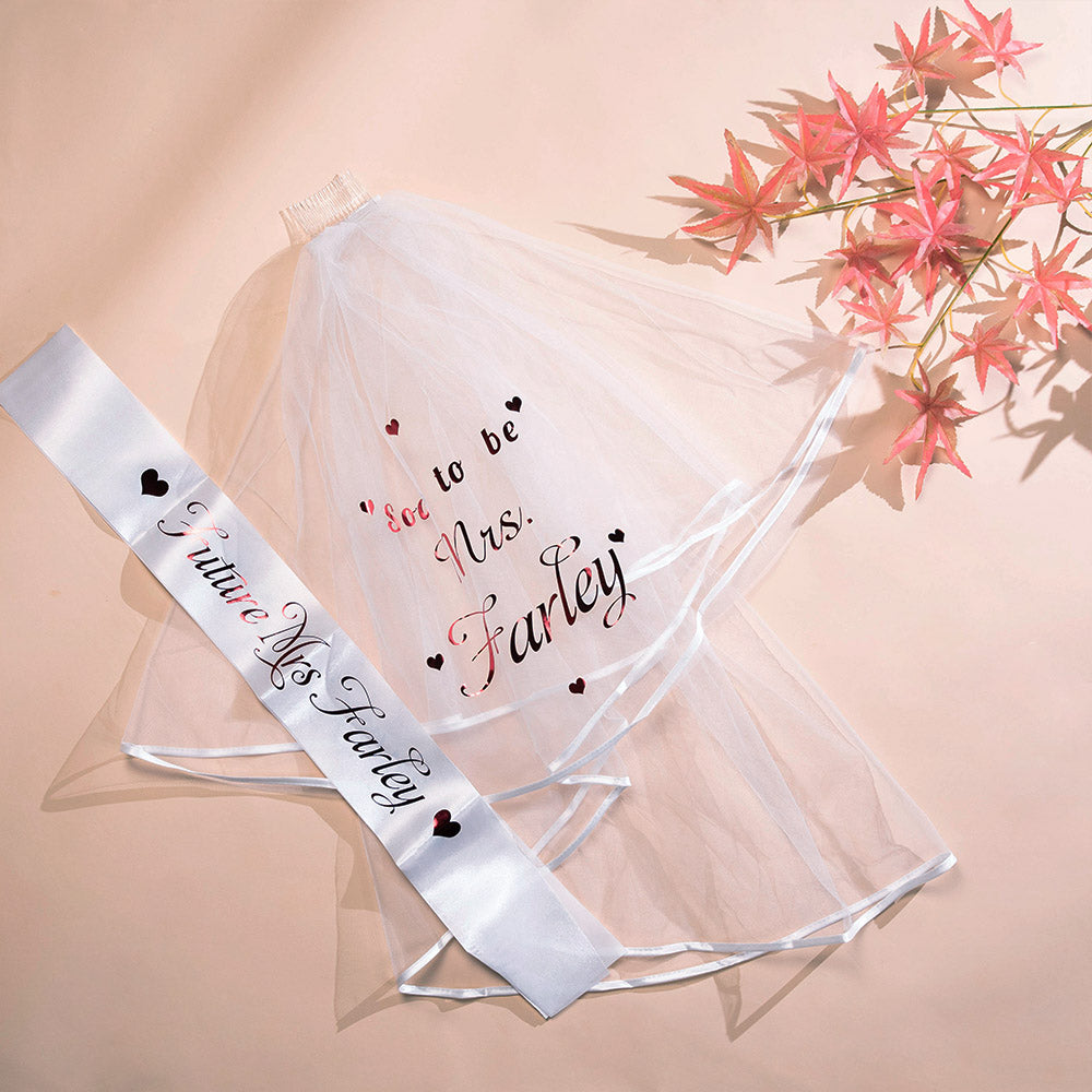 Personalized Hen Party Bride Veil