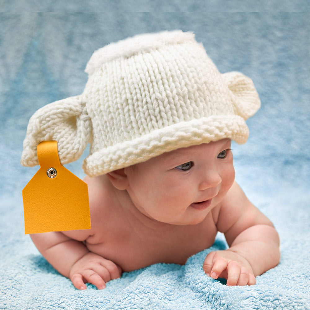 Custom Baby Cow Pattern Wool Hat