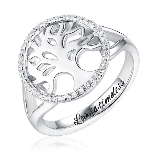 Custom Family Tree Of Life Engraved Ring