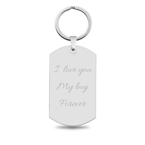 Custom Baby's Photo Keychain Stainless Steel